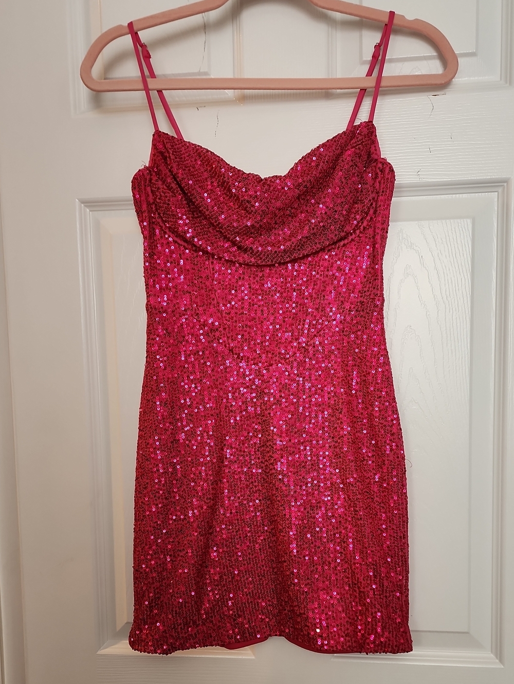 Hello Molly Pink sequin dress